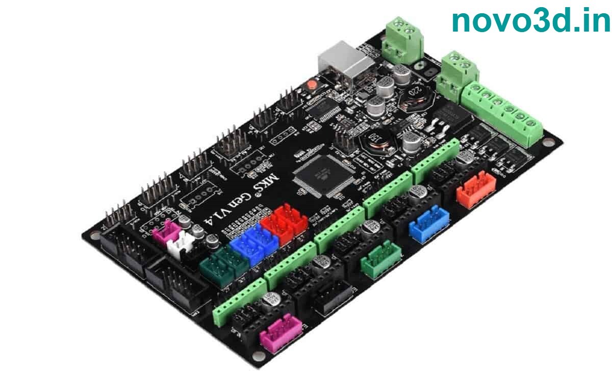 Mks Gen L V2.1 Integrated Controller - Black, 4-layer Pcb, Compatible With Ramps 1.4 & Mega2560 R | Supports 12v/24v, Multiple Stepper Drivers, & External Connections
