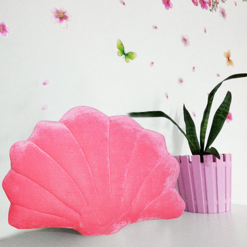 पिंक सी शेल शेप कुशन