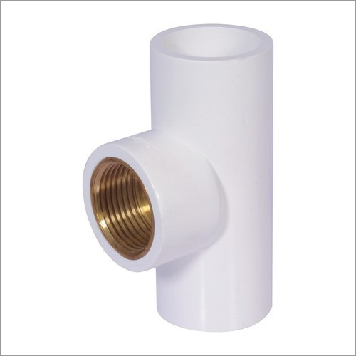 UPVC Brass Tee - UPVC Material, Customized Sizes | Reduces High Inlet Pressure, Available in Multiple Dimensions and Thicknesses