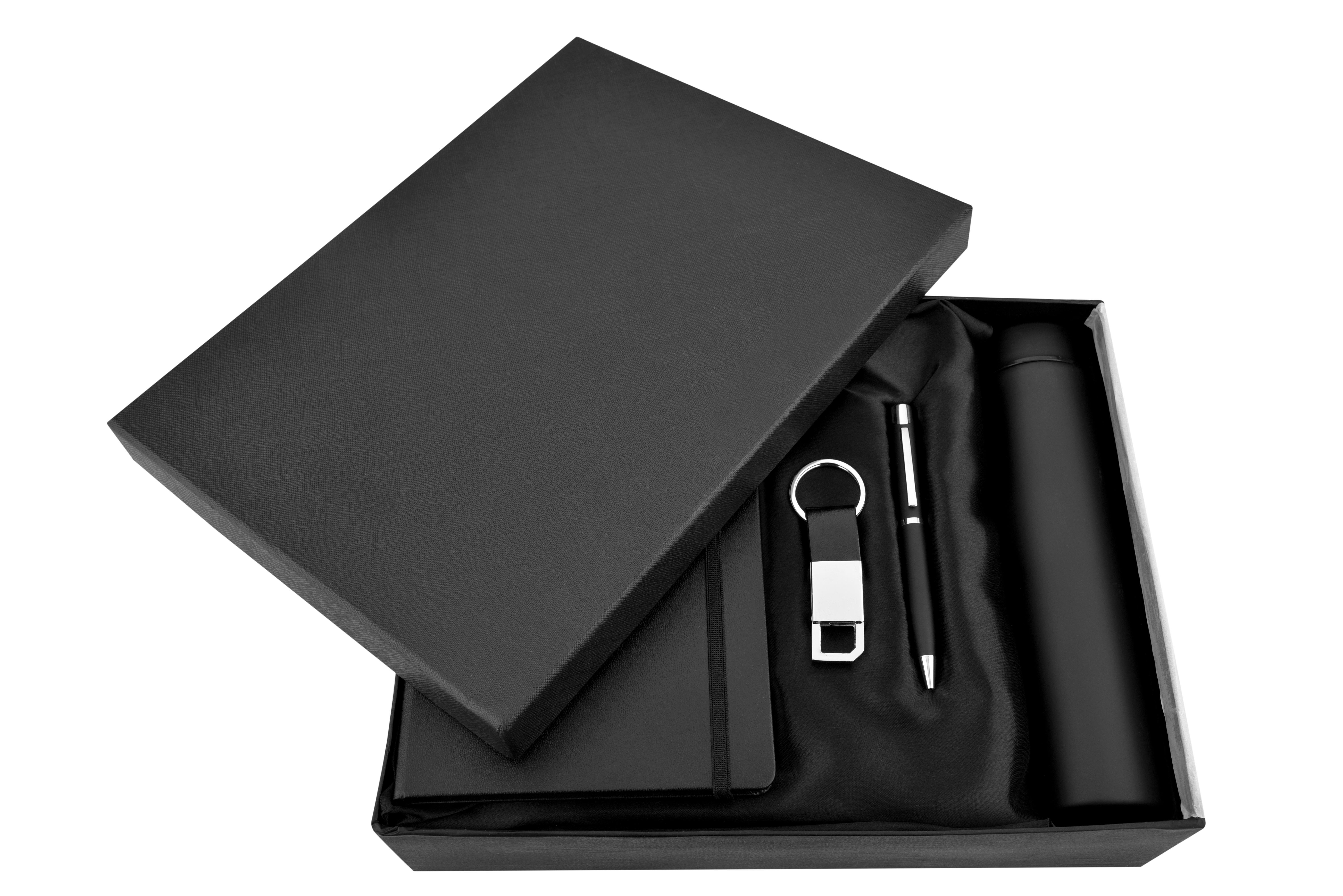 4 In 1 Pen Diary Bottle And Keychain Combo Set Sr 168 Black Jack - Shape: Rectangle