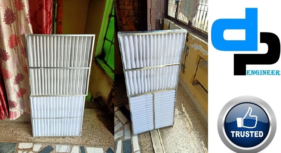 Ahu Filter - Non-woven Microfiber, 610x610x25/50/100/150/300 Mm, White | 95% Filtration Efficiency, High Dirt Holding Capacity, Suitable For Hospitals And Pharmaceutical Industries