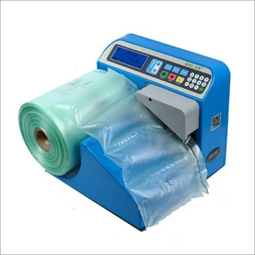 ब्लू-ग्रे एयर कुशन मशीन