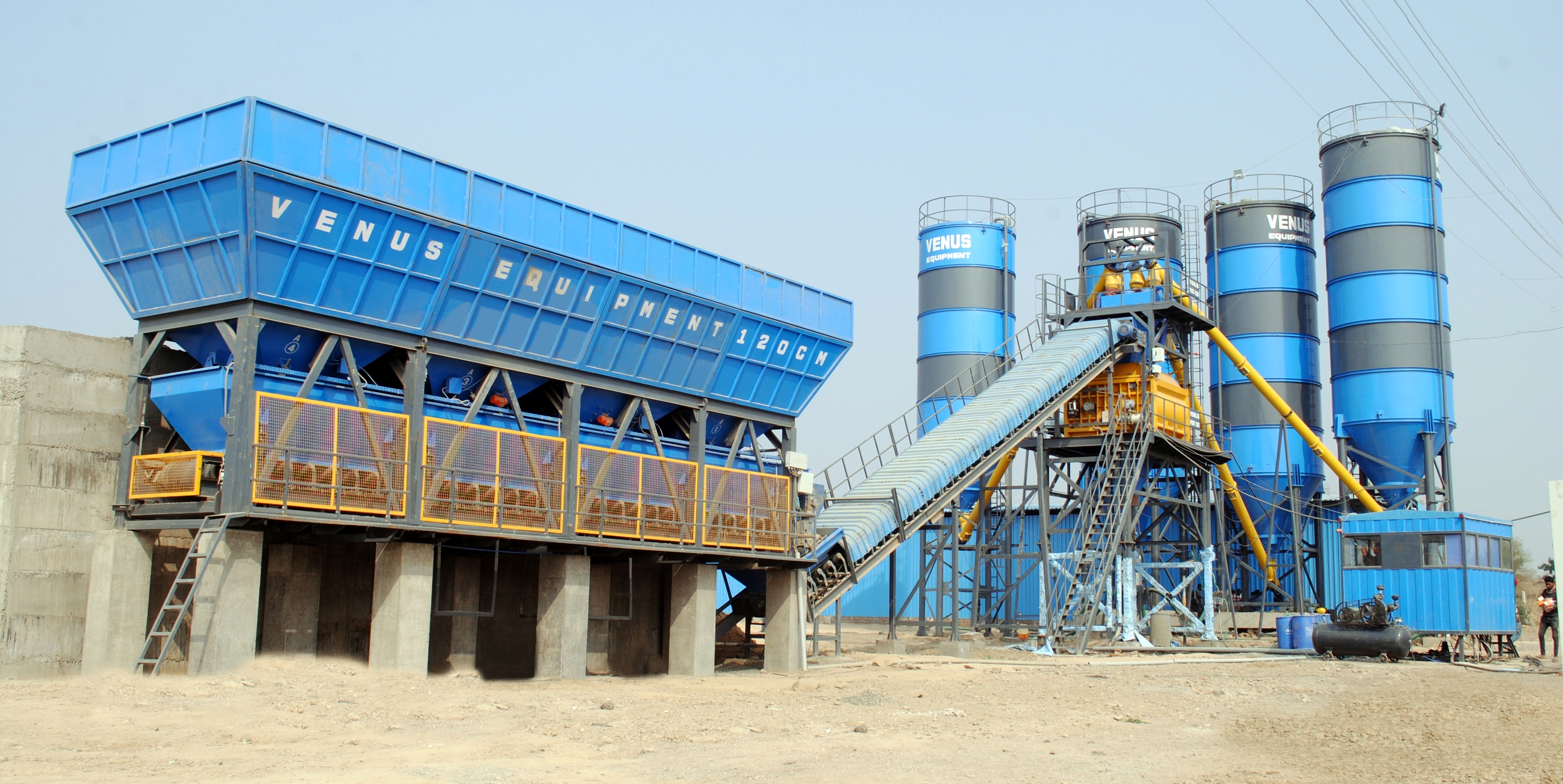 Blue Vi St Series Stationary Concrete Batching Plant