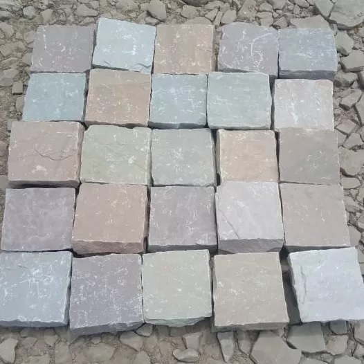 Yellow Dyb Multicolor Sandstone Cobbles - Application: Farmhouse