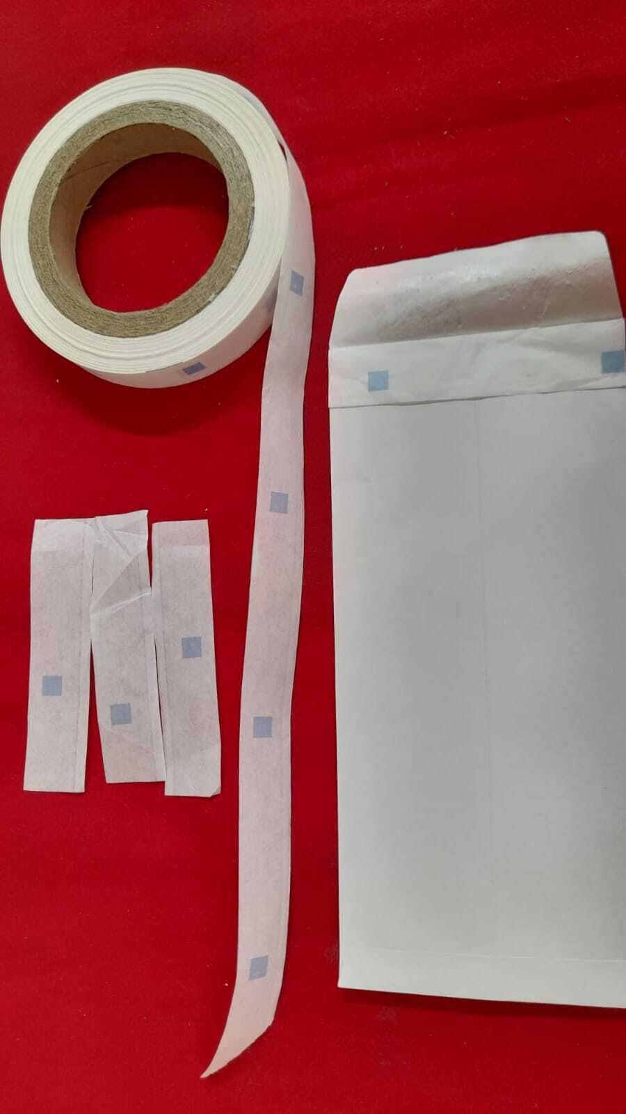Plain White Strip Paper Roll - 15-20 Mm Width, Silicone Coated With 2mm Side Coating | Greaseproof, Waterproof, Recycled Craft Paper, 40 Gsm