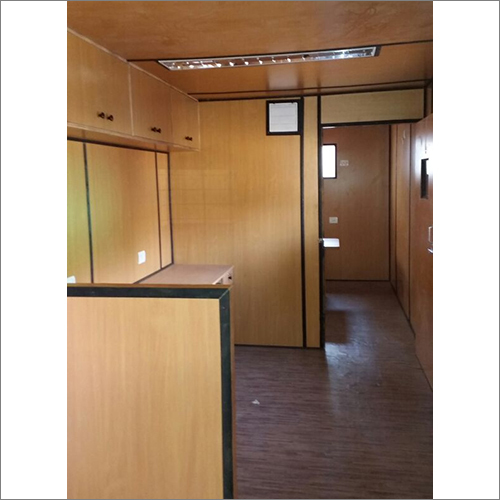 Portable Modular Office Container - Color: Brown