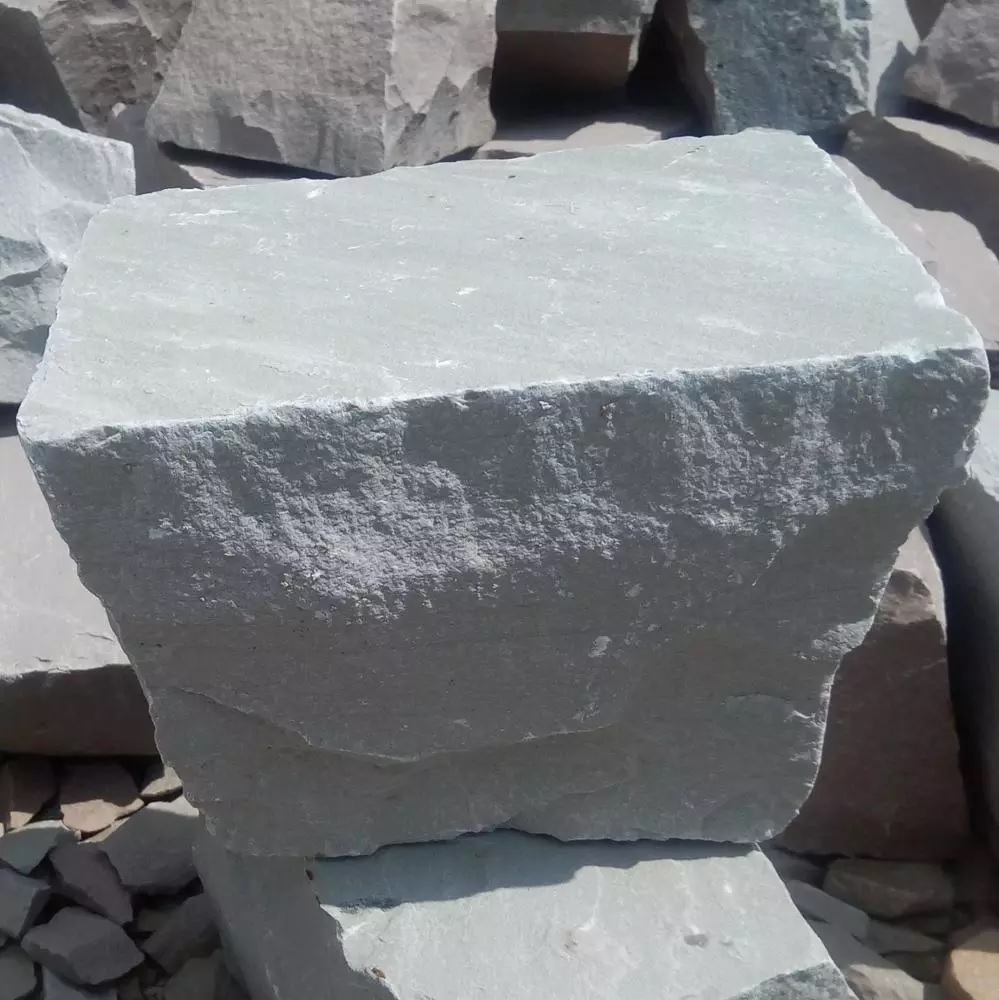Kandla Grey Indian Sandstone Cobble Stone Pavers - Application: Outdoor Paving