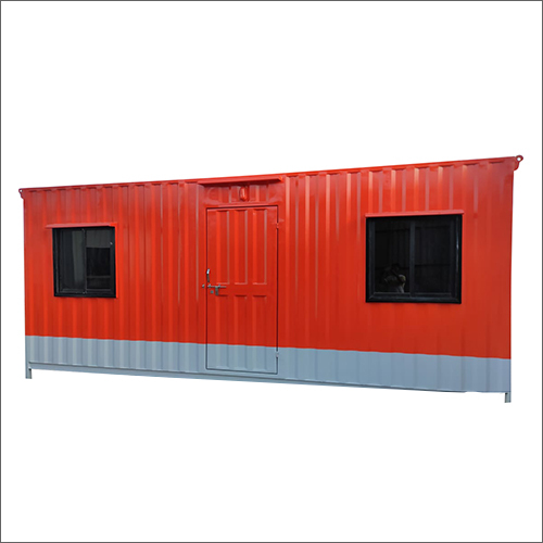 Prefabricated Portable Cabin - Color: Grey-Red