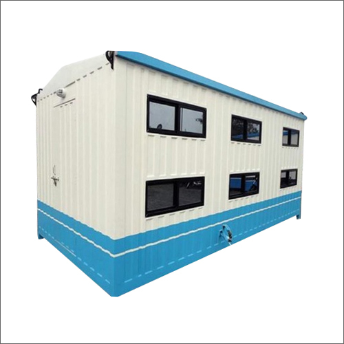 व्हाइट-ब्लू पोर्टेबल बंक हाउस