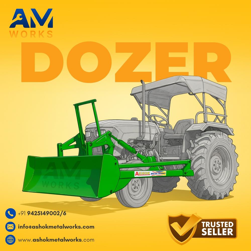 Blue Leveler Blade Mounted Tractor