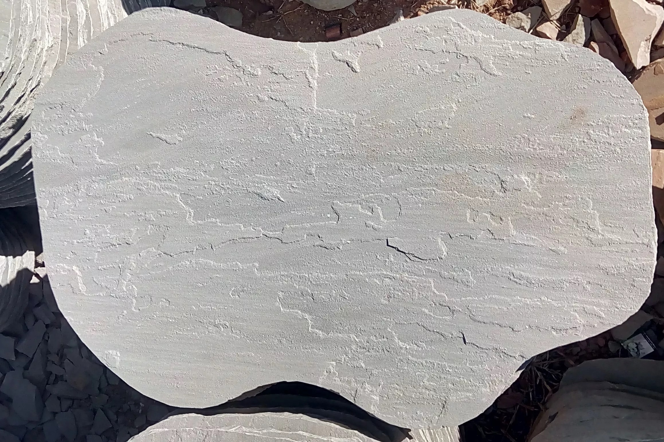 Kandla Grey Sandstone Stepping Stones - Sandstone, Garden Paving, Grey Color Family | Durable, Stylish, Perfect For Outdoor Spaces