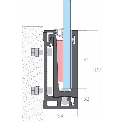 Sg 28 Cps - Aluminum, Variable Dimensions, Anodized Finish | Modern Design, Durable, Customizable, Tempered Glass, Weather Resistant, High Load Capacity