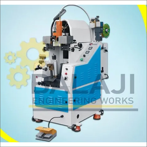 ब्लू-व्हाइट हील सीट लास्टिंग मशीन ऑटोमैटिक सीमेंटिंग