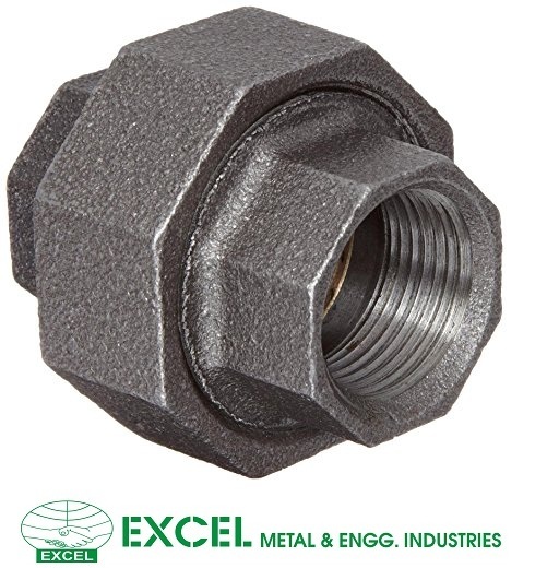 Union Fitting - Stainless Steel Ss304/ss316, Hexagonal Body With Cylindrical Threads, Metallic Silver, Rated Pressure Up To 1500 Psi, Threaded Connection