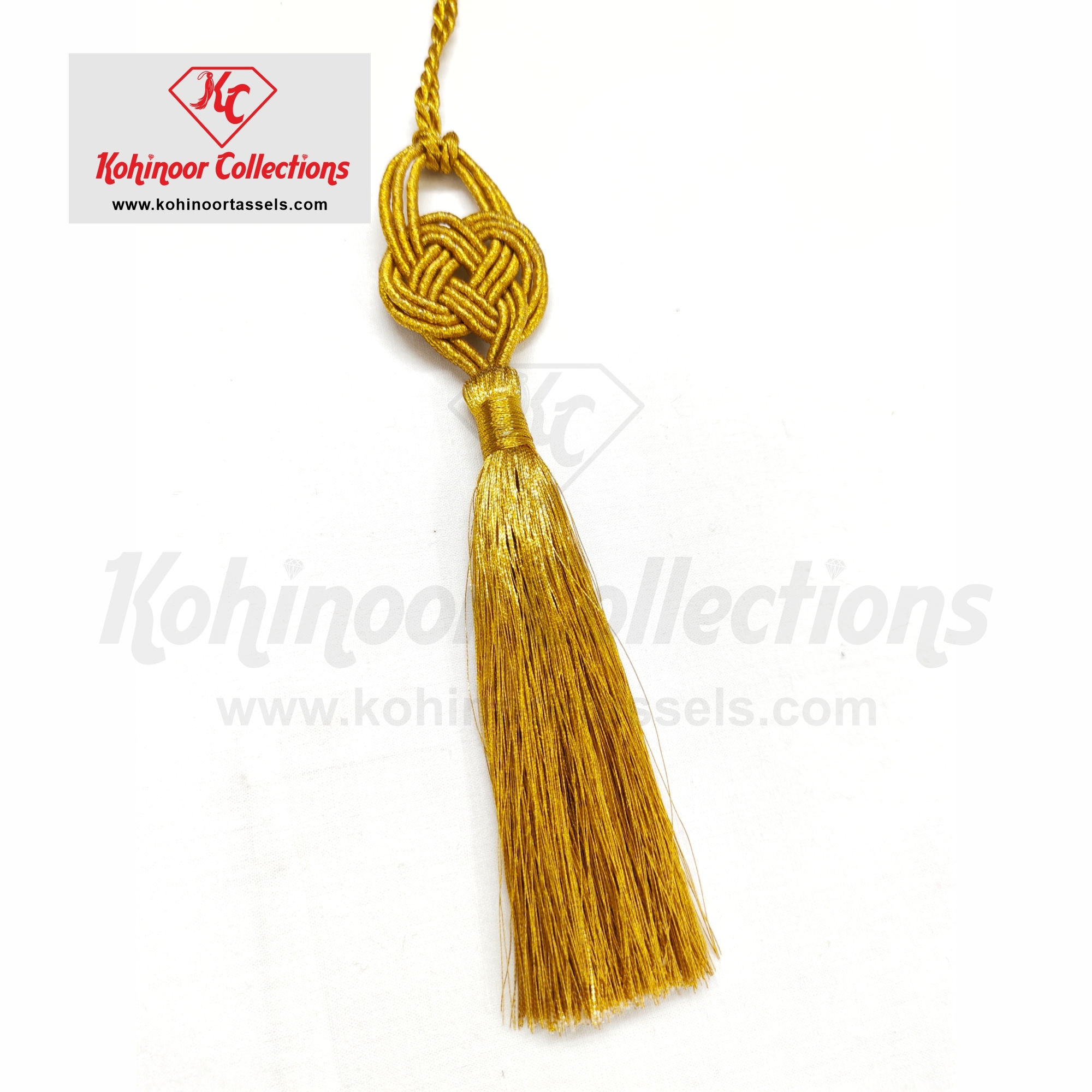 Double Coin Knot Designer Zari Tassel