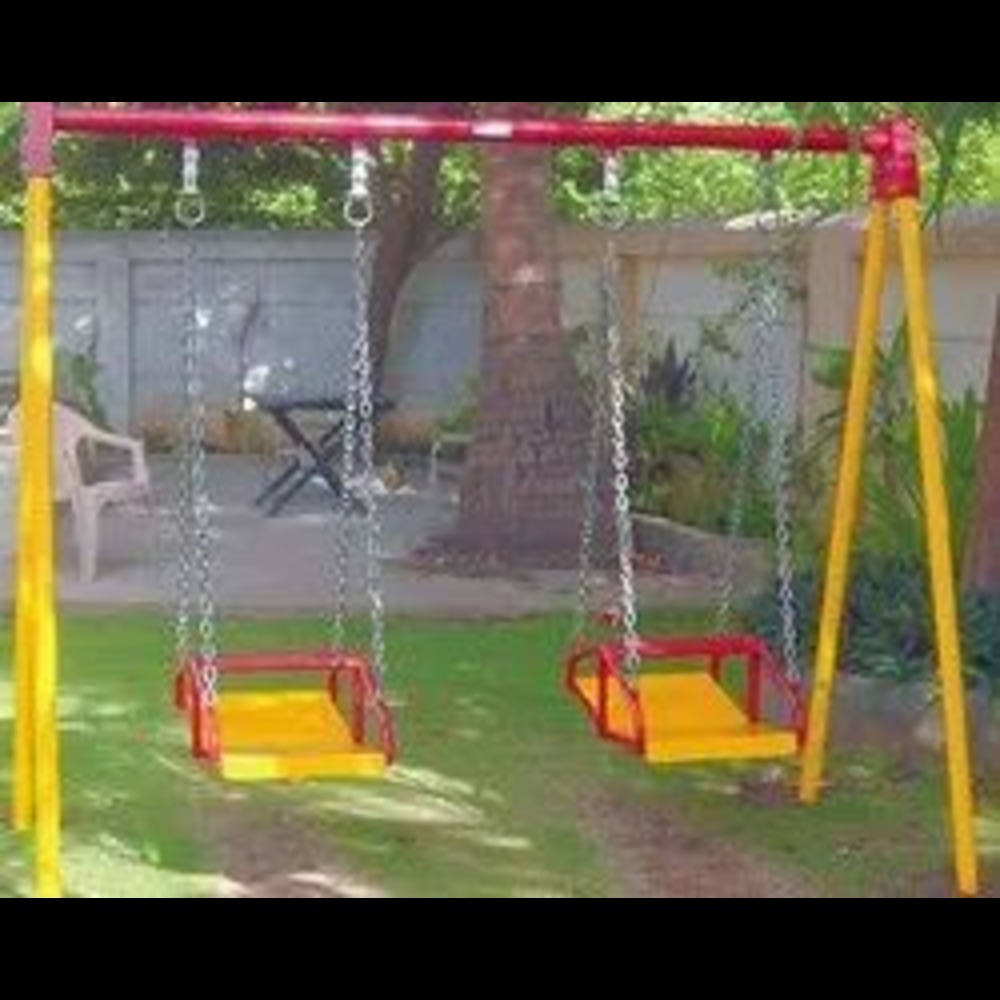 Double Swing - Frp Material, 10ft X 5ft Dimensions | Age 4-14 Years, Vibrant Color Options, Exclusive Design