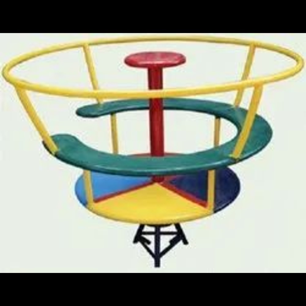 Merry Go Round - 6ft Diameter, 4ft Height, Mild Steel Frame | Color Customization, Heavy Duty Ball Bearing, Designed For 3 To 12 Years