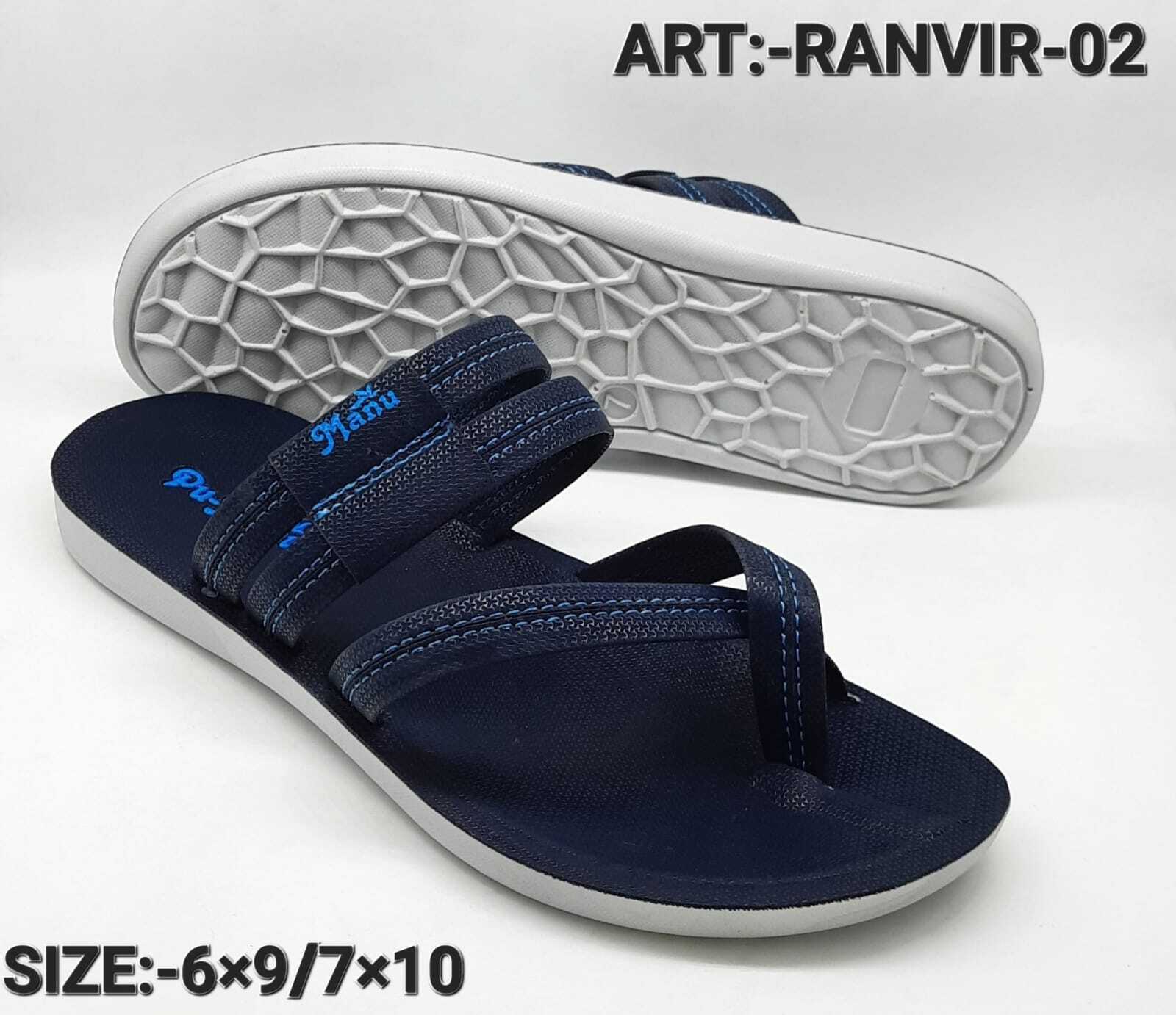 Mens Leather Sandal - Color: Black