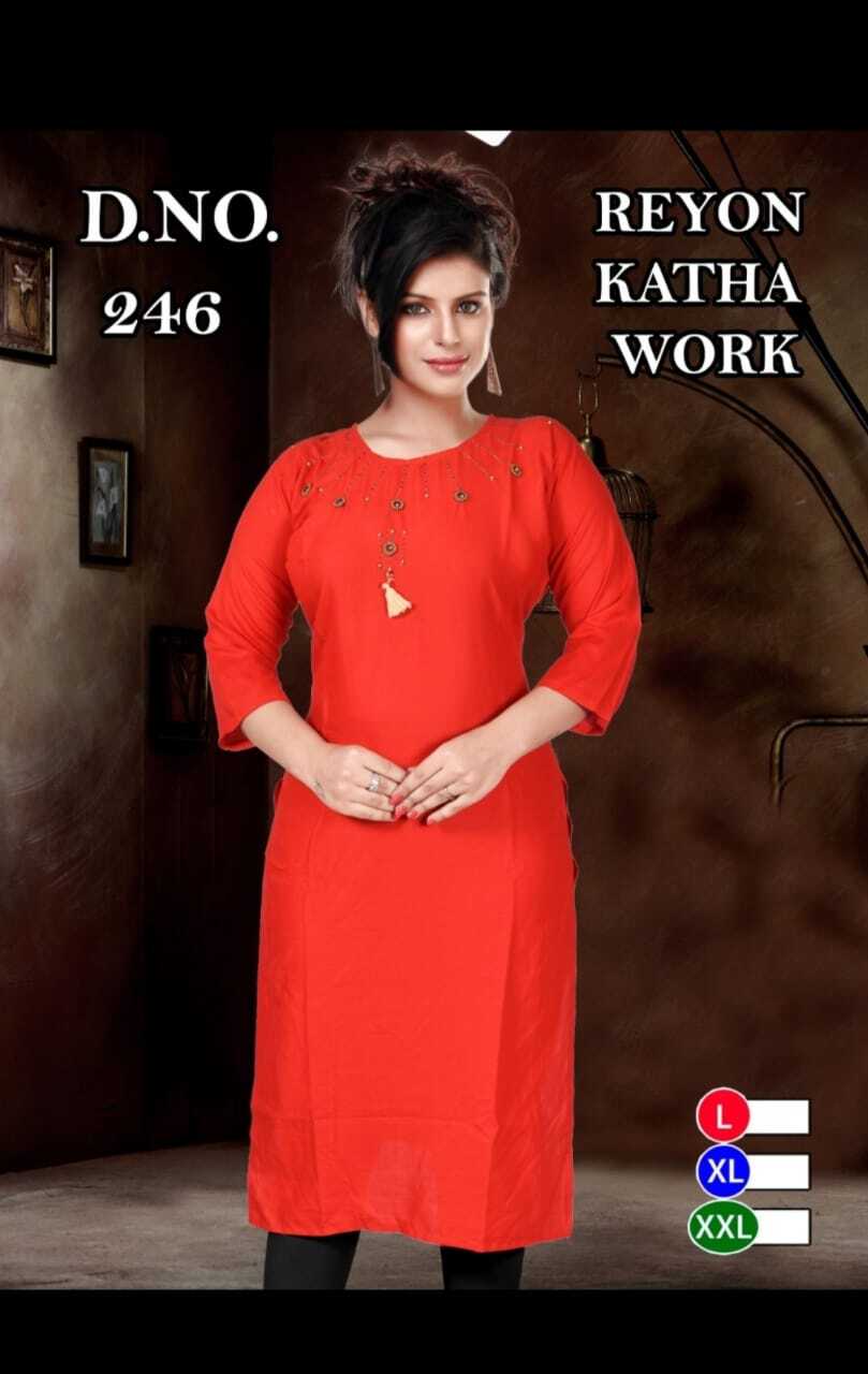 Kurti Khatha Work