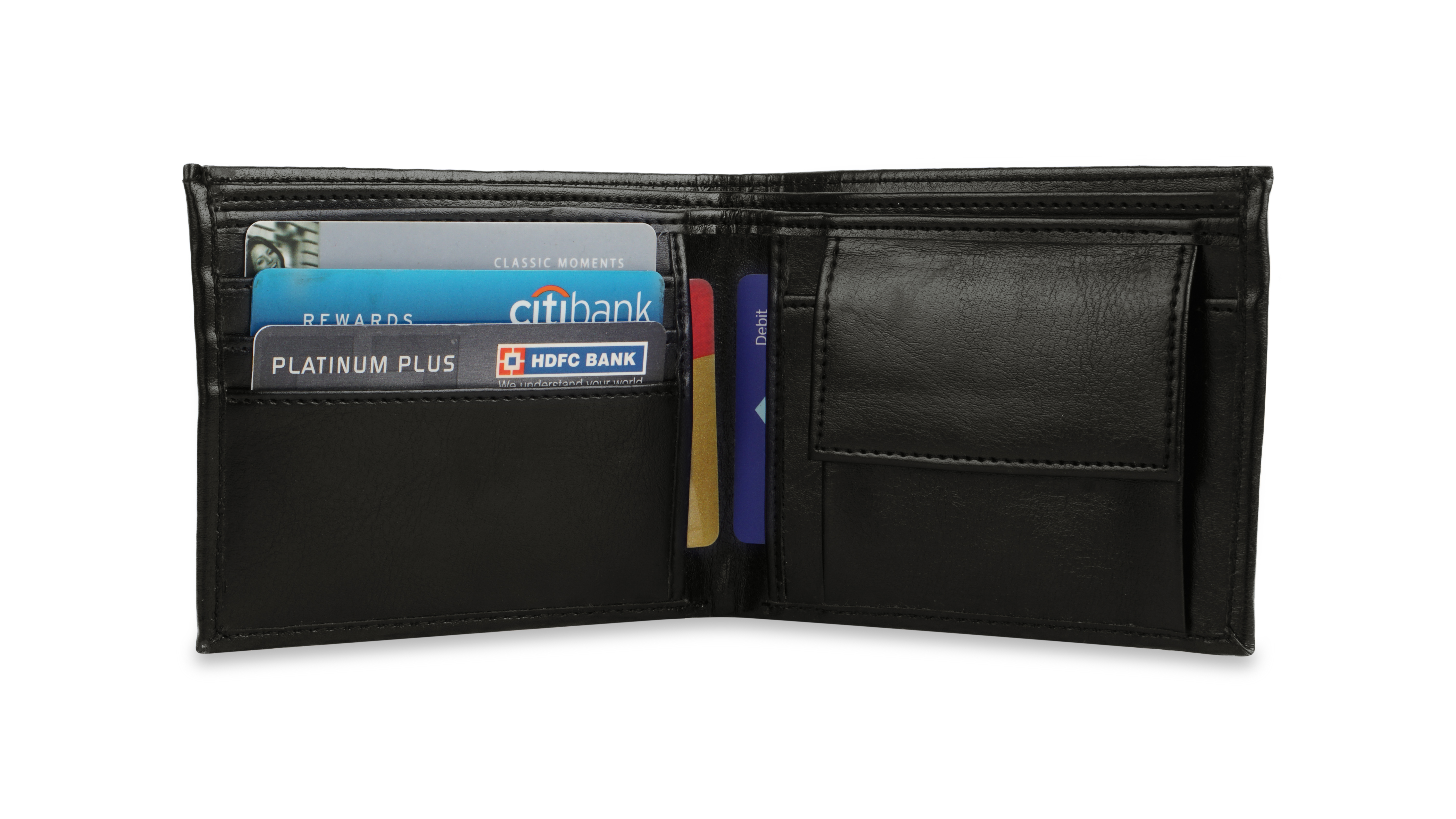 2 In 1 Wallet Belt Combo Set Sr 136 Mini Chromo - Pu Leather, Black Color | Corporate Gift For Industrial Business Use, No Logo Included