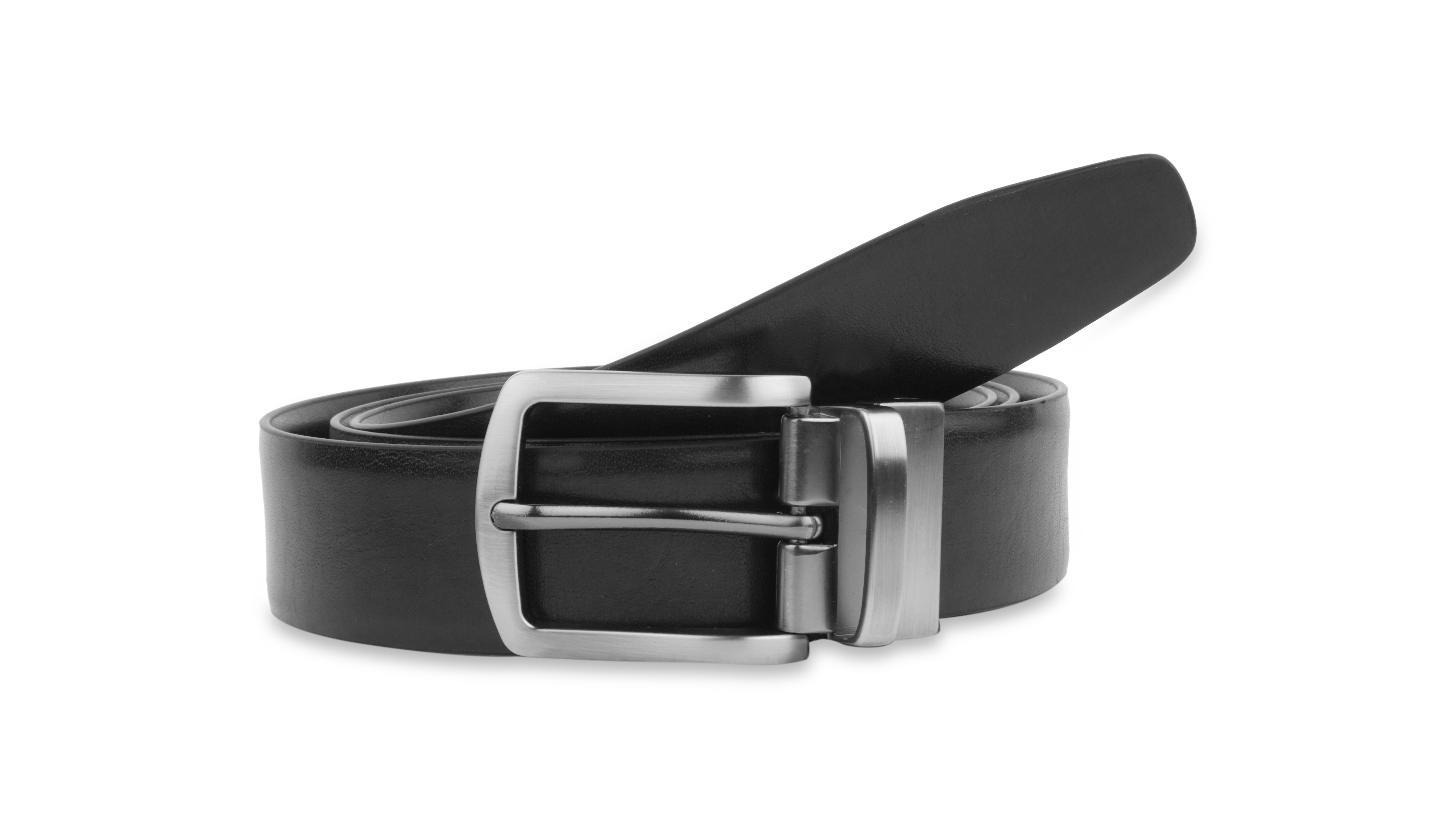 2 In 1 Wallet Belt Combo Set Sr 136 Mini Chromo - Pu Leather, Black Color | Corporate Gift For Industrial Business Use, No Logo Included