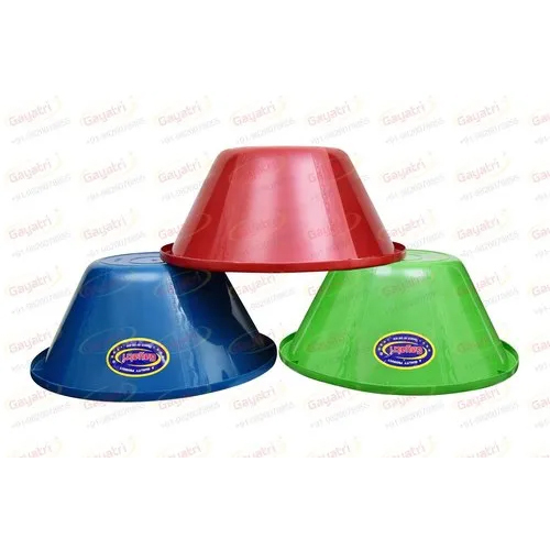 Animal Fodder 70 Ltr Dala Color - Plastic, 70 Liters, Multi Color, Round Shape, Rigid Hardness, Glossy Plain Finish, Pack of 25 Pcs