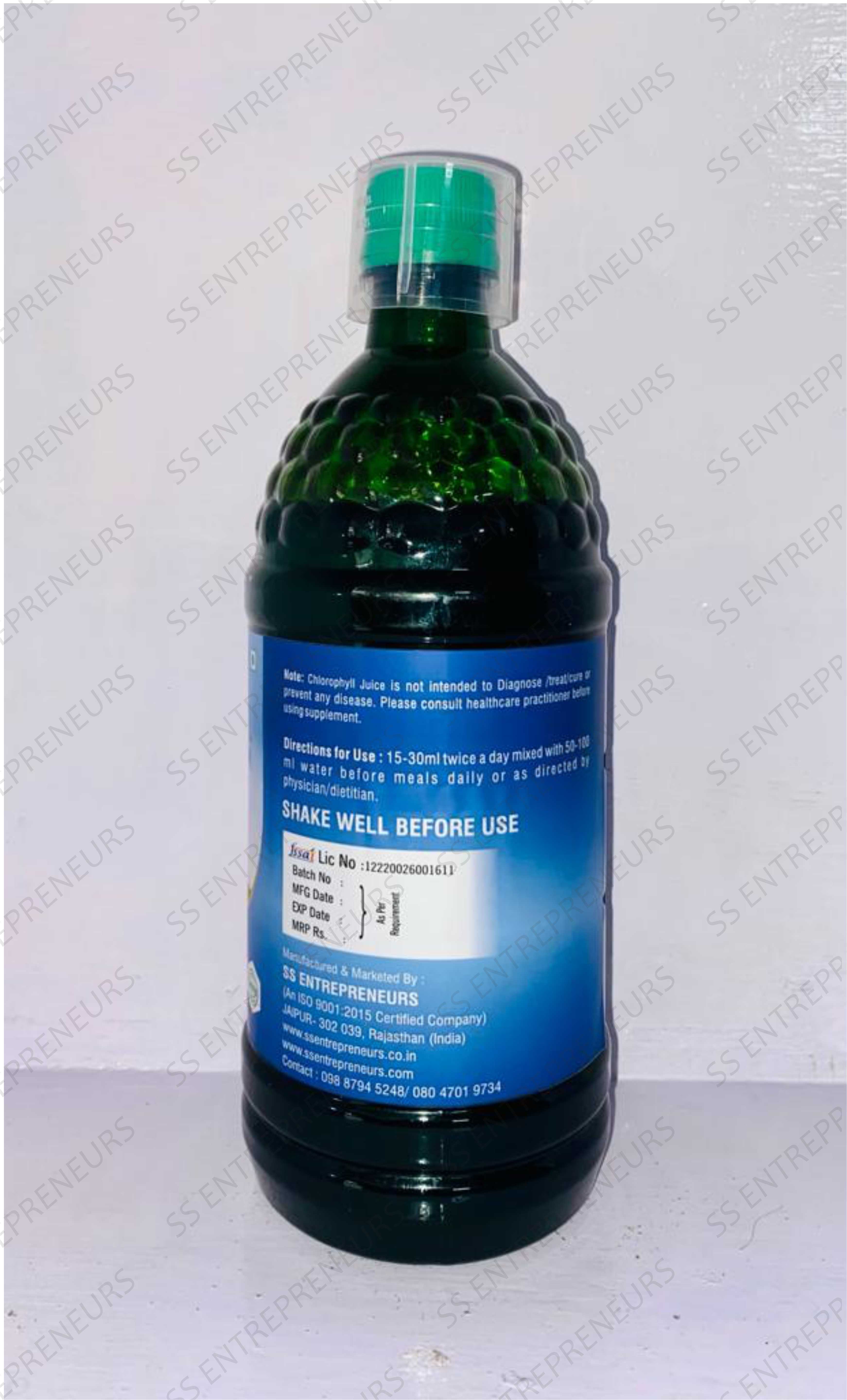 Chlorophyll Juice - Natural Green Extract | Energizing Taste, Nutrient-rich Formula, Supports Detoxification And Well-being