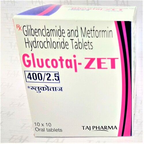 Glibenclamide And Metformin Hydrochloride Tablets 400mg/2.5mg Expiration Date: 3 Years