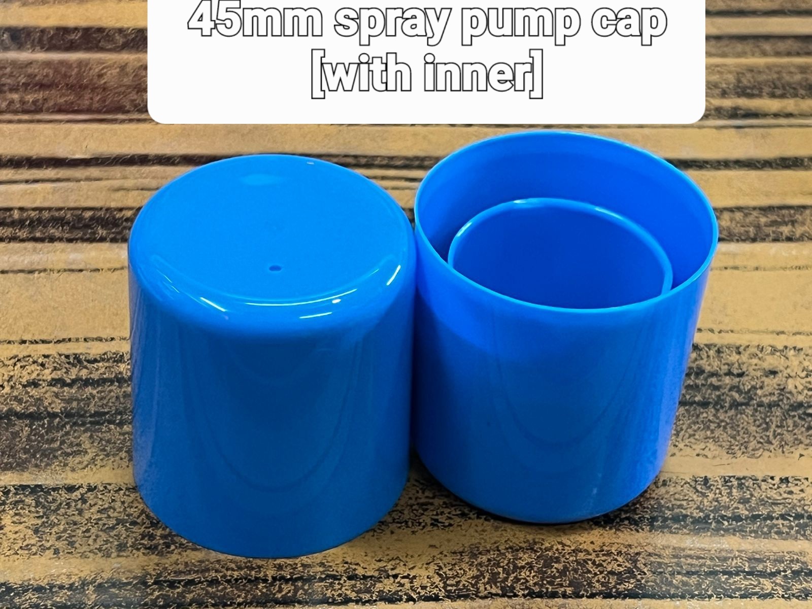 Spray Cap - Plastic, 45mm Size, Blue Color - Screw Cap Design For Bottles