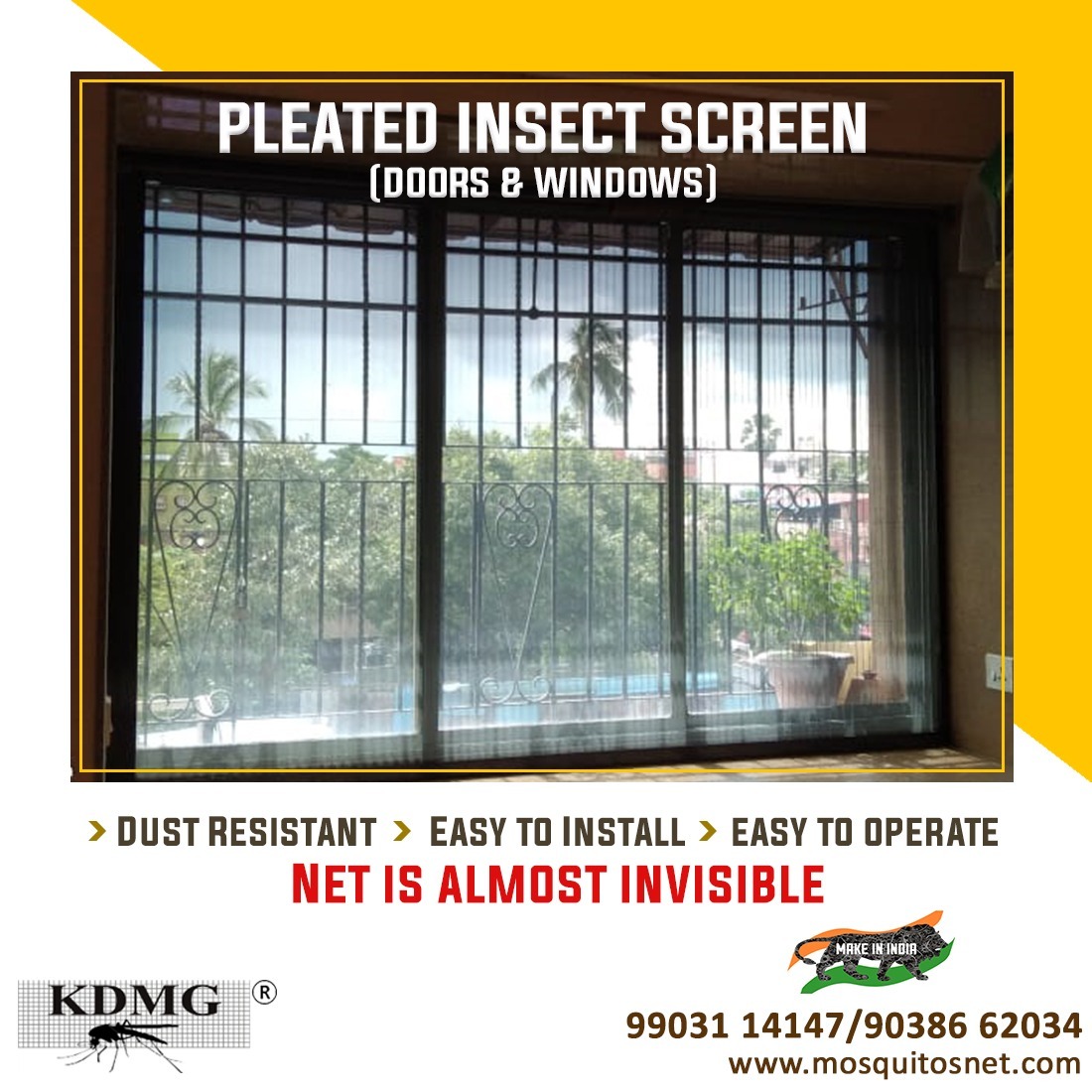 Fiberglass Insect Screen Window Mosquito Net - Customized Size, Grey And Black, Polyester Material, Durable Velcro Edges, Effective Bug Protection