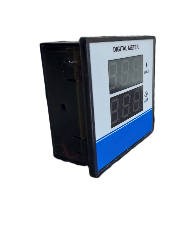 Digital Volt Ampere Meter - Abs Body, 72x72 Enclosure, 3 Phase, 110v To 440v, 40 Amp Current, Sensing Voltage Up To 650v Ac | Electric Power Source, Industrial Usage, Digital Display