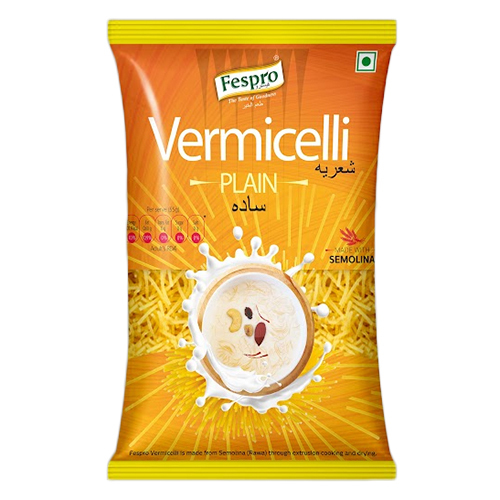 400 Gm Plain Vermicelli - Semolina Base, Dried, Yellowish Color | Fat-free, Cholesterol-free, Low Sodium, Perfect For Kheer & Upma