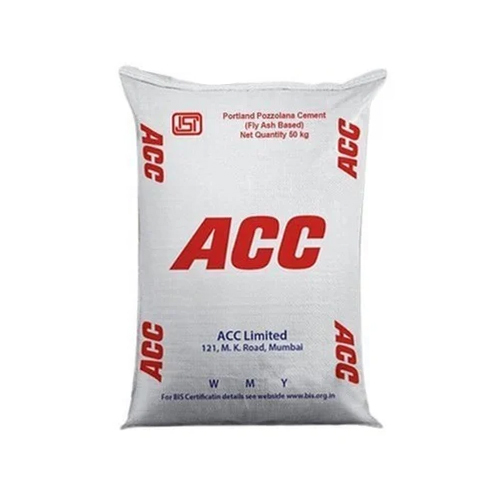 50kg ACC Non Trade Cement - High-Quality Common Cement with 100% Fineness , Acid-Proof Performance for Concrete, Masonry, and Plastering Applications
