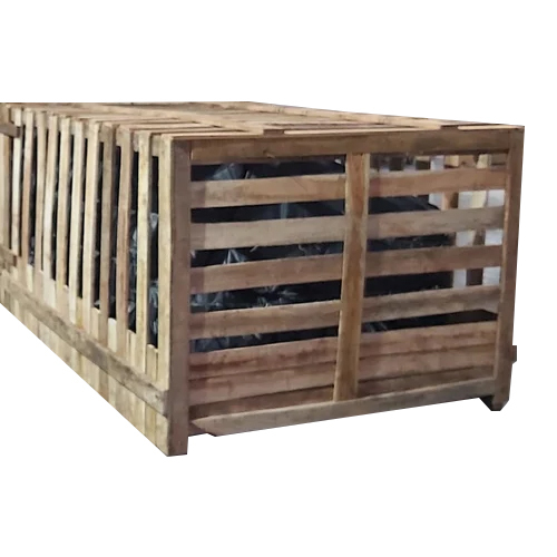 Large Wooden Packaging Box - Sturdy Hardwood, Various Sizes Available | Glossy Lamination, Rectangular Shape, Reinforced Joints, Secure Metal Hardware