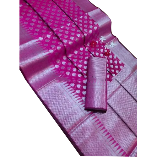 कैज़ुअल डिज़ाइनर सिल्क साड़ी