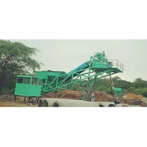Compact Concrete Batching Plant - Mild Steel, 12000kg Weight, Fully Automatic | 20 Cum/hr Capacity, Electric Power Source, 2 Hp Air Compressor