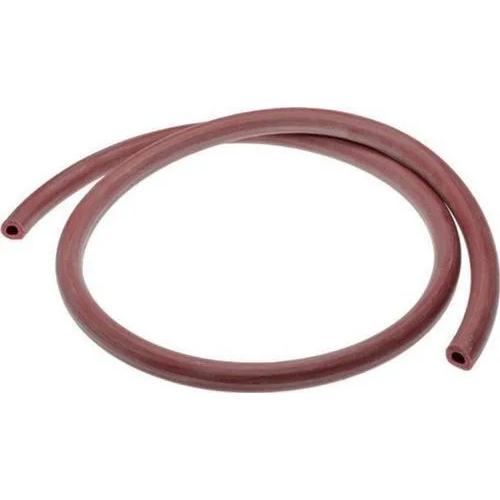 Rubber Round Tube - 3m Length, 1mm Thickness | Red Color, Suitable for Liquids and Gases