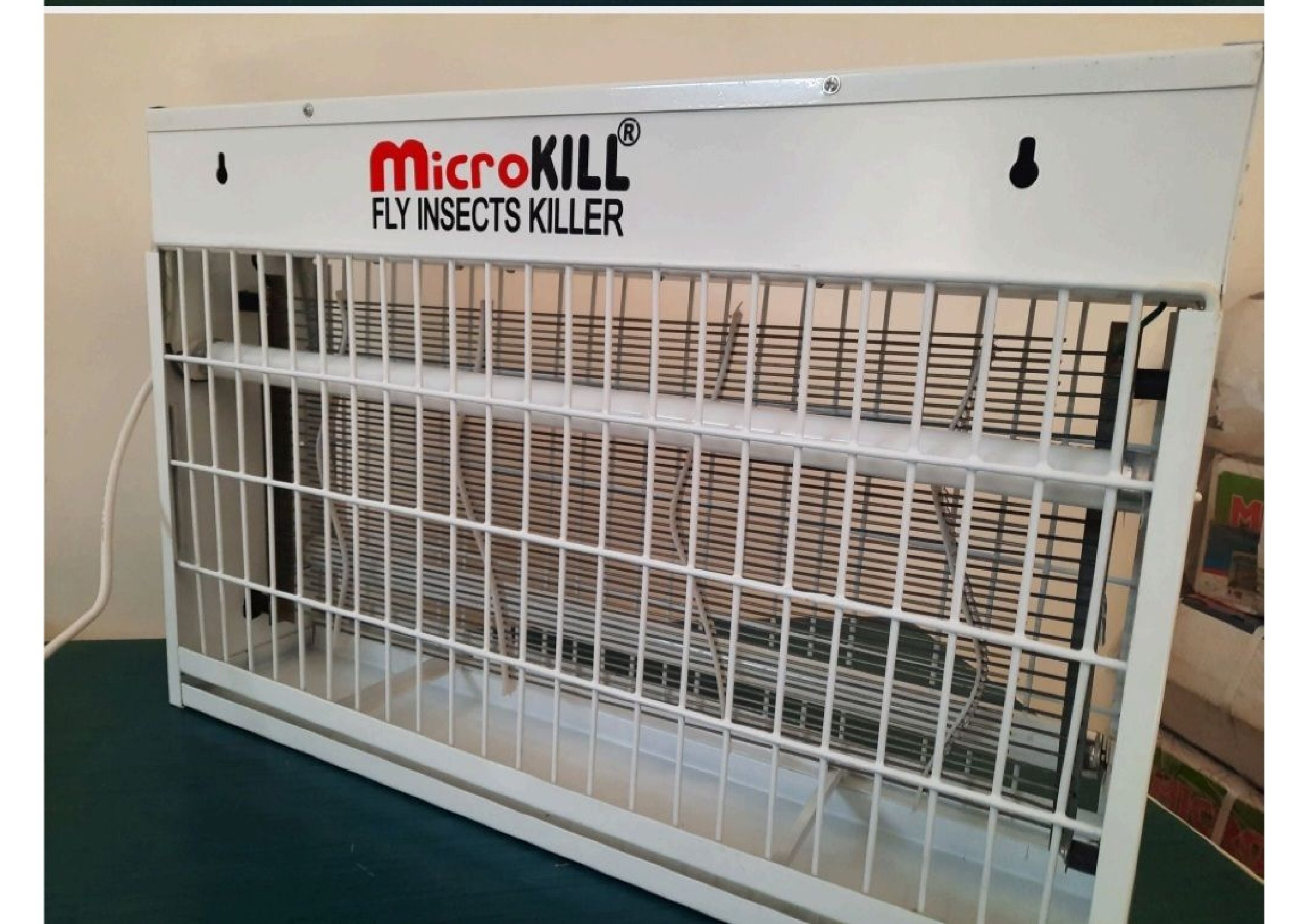 Microkill Insect Killer - Metal Body 24" X 5.7" X 16" | Non-toxic, Powerful Uv Light Attraction, Easy Clean Tray, 12 Month Warranty