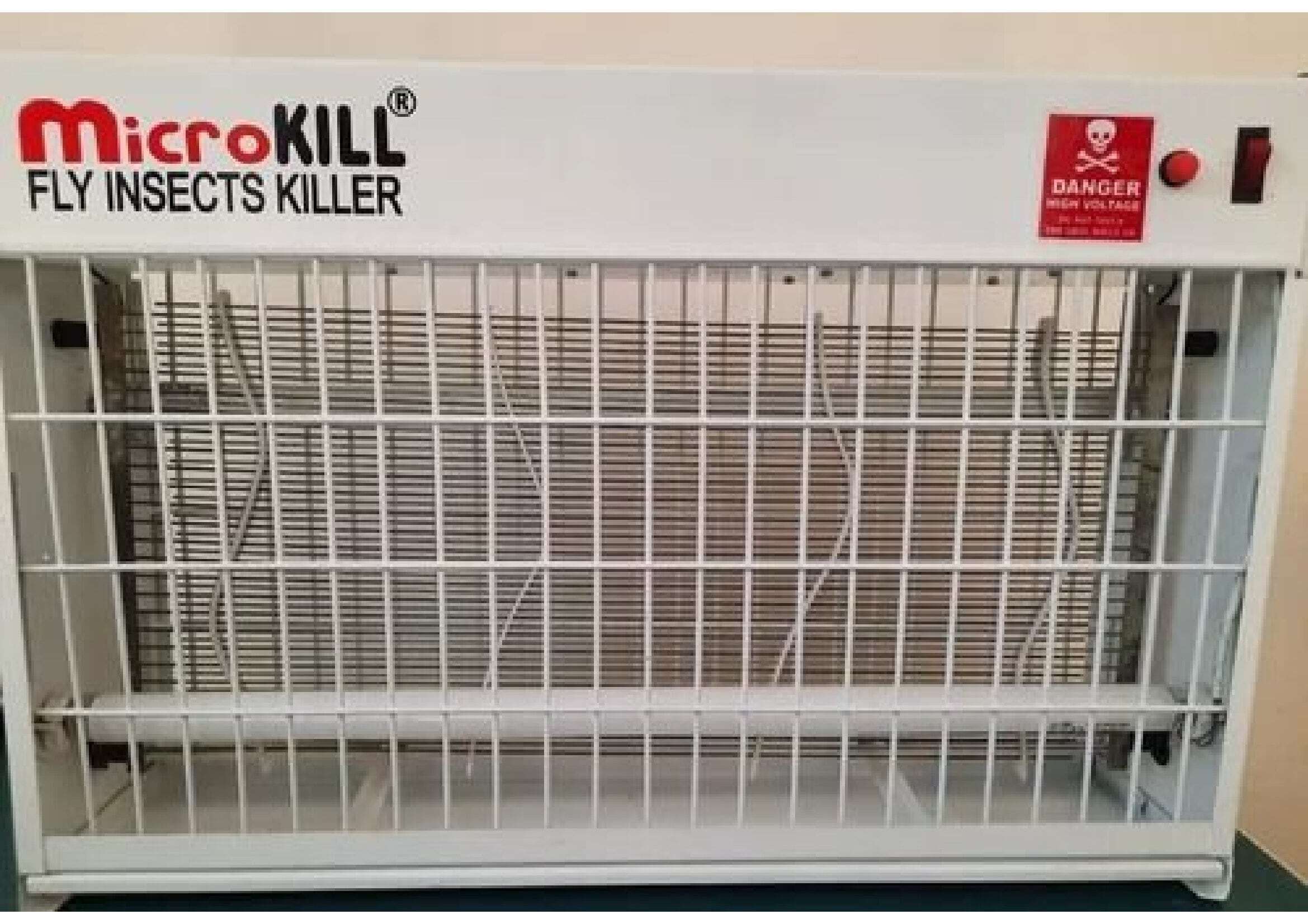 Microkill Insect Killer - Metal Body 24" X 5.7" X 16" | Non-toxic, Powerful Uv Light Attraction, Easy Clean Tray, 12 Month Warranty