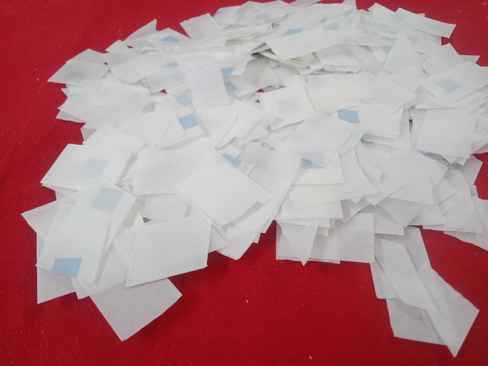 Mix Confetti Blaster Paper - 40gsm, 10mm To 15mm Size | Greaseproof, Waterproof, Printed And Plain White Designs