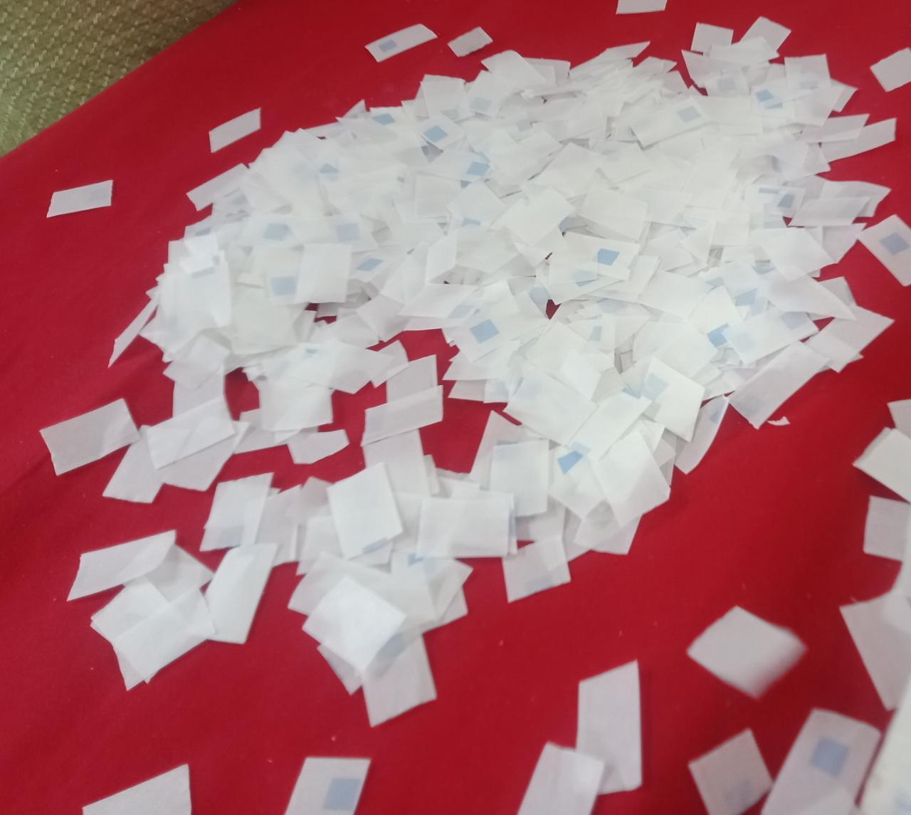 Mix Confetti Blaster Paper - 40gsm, 10mm To 15mm Size | Greaseproof, Waterproof, Printed And Plain White Designs