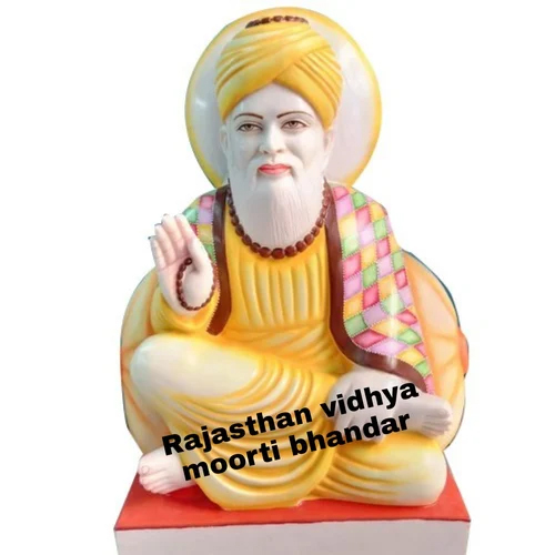 Easy To Clean Guru Nanak Marble Statue