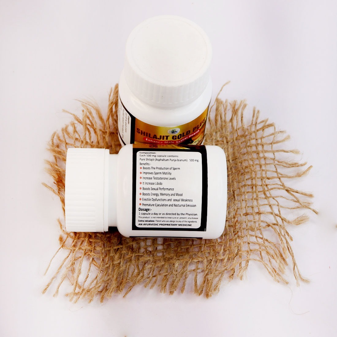 Shilajit Gold Plus Capsule - 100% Pure Shilajit | Energy Boosting, Daily Dosage With Milk