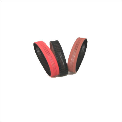 Coated Timing Belt - Rubber Material, Multicolor Design | Heat And Shock Resistant, Ideal For Industrial Use, Supports Belt Conveyor System