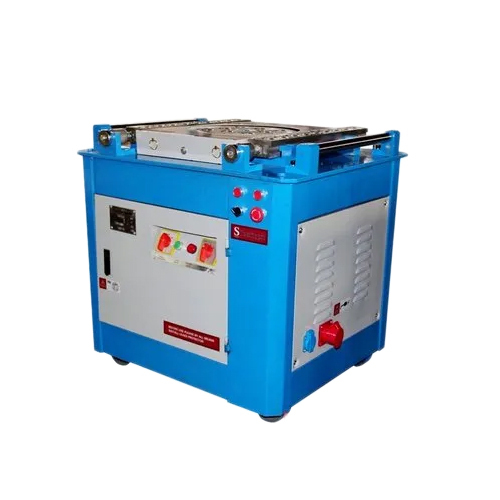 ब्लू 5 एचपी सेमी ऑटोमैटिक टीएमटी बार बेंडिंग मशीन