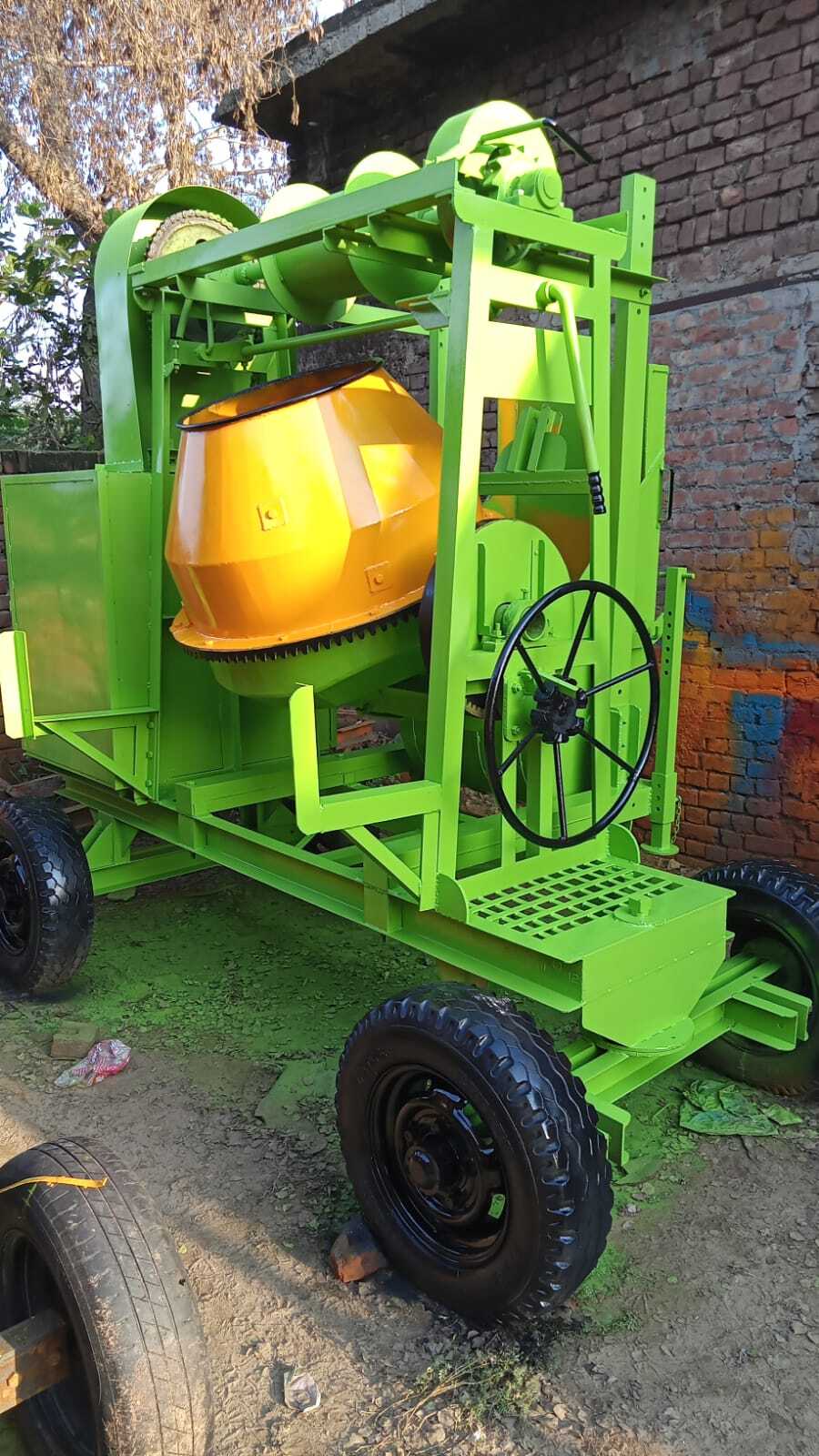 Hydraulic Concrete Mixer Machine With Hopper