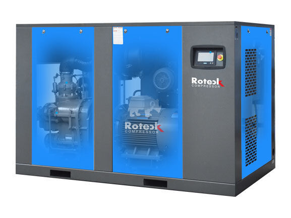 Super Efficient Two Stage Screw Air Compressor Air Flow Capacity: 28-134 Cubic Feet Per Minute (Ft3/min)