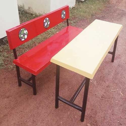 Frp Three-seater Desk Bench