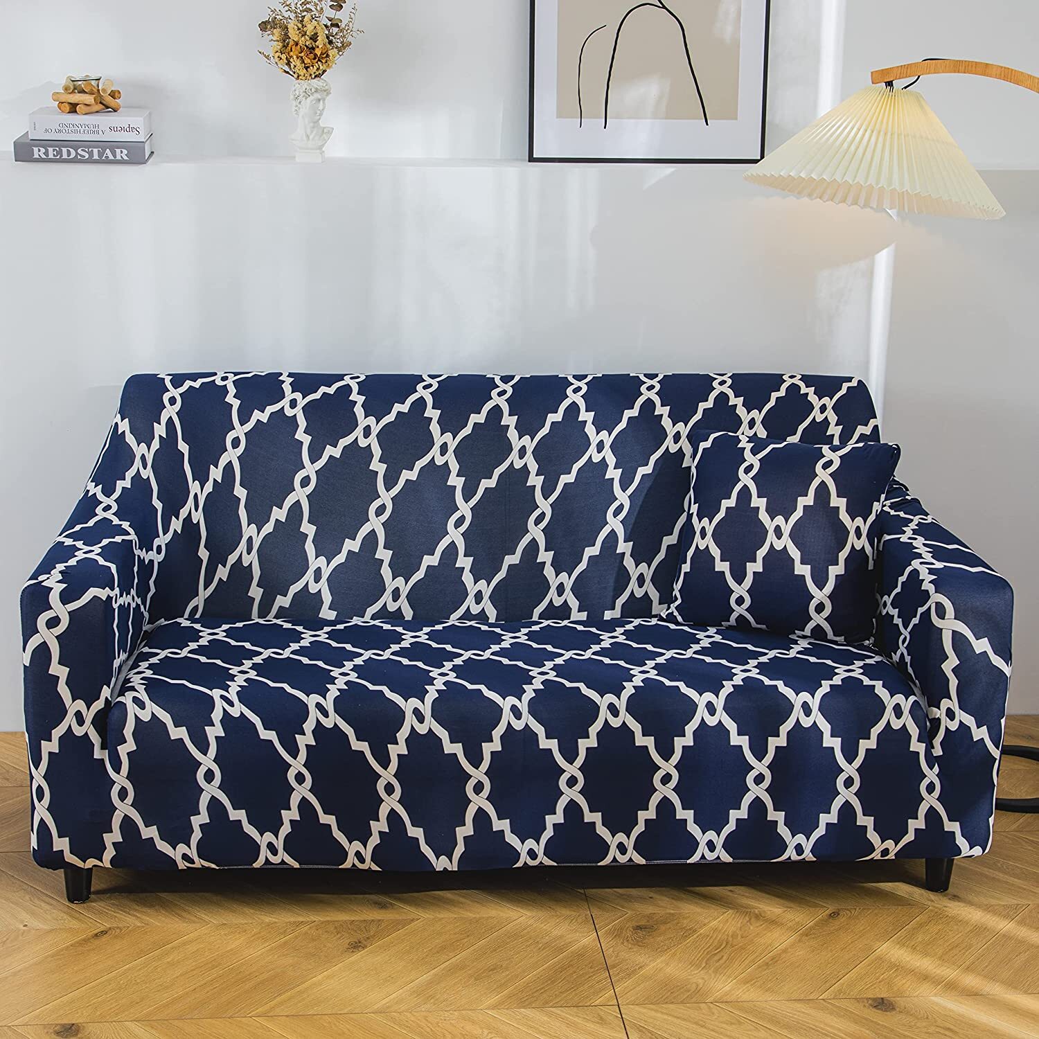 Multicolor Universal Polyester Spandex Sofa Cover- 2 Seater