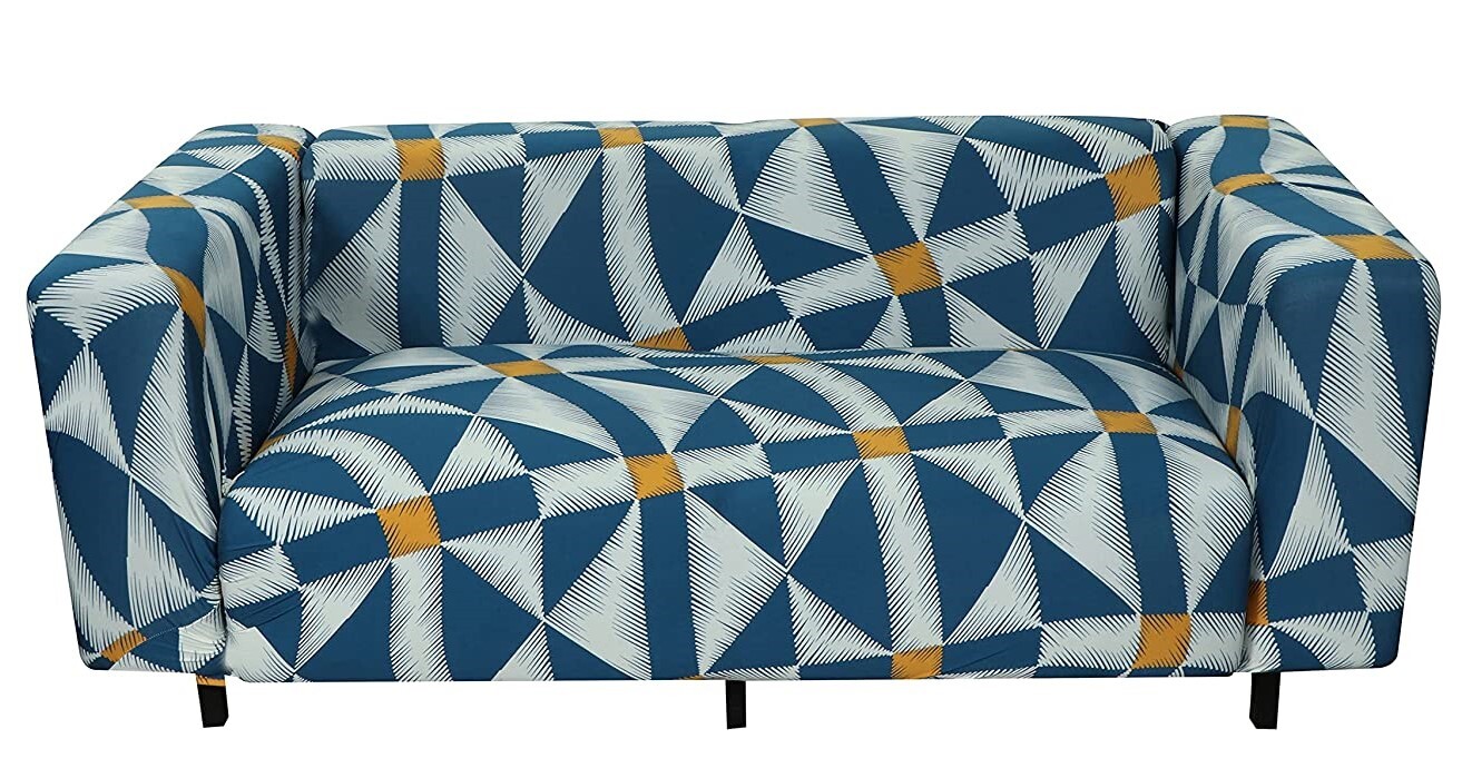 Multicolor Universal Polyester Spandex Sofa Cover- 2 Seater